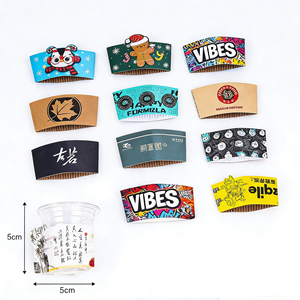 ปลอกกระดาษคราฟท์ลูกฟูกหนา 2 มม. สำหรับใส่แก้วเครื่องดื่มร้อนเย็น ราคาขายส่ง รับทำตามสั่ง - Product Image 1