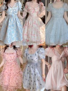 2025 blanc femmes Style français Niche Design sens Chic Maxi jupe taille élastique uni teint en mousseline de soie décontracté robe d'été avant - Product Image 3