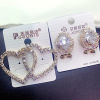 Offre Spéciale lot mixte Zircon plaqué or boucles d'oreilles bonbons coréens bonne déclaration boucles d'oreilles mode Bling boucles d'oreilles