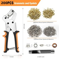 Kit de pinces à œillets pour travaux d'aiguille, outil de pose d'œillets, poinçonneuse portable, presse-boutons, machine à œillets pour tissus, outil publicitaire