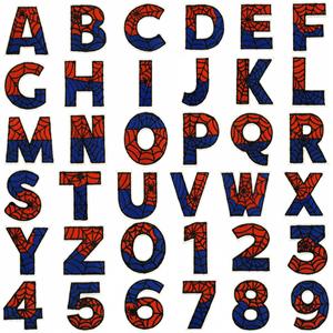 Vente en gros de patchs thermocollants brodés araignée rouge personnalisés avec lettres chiffres logos et badges bricolage vêtements chapeaux sacs à dos jeans - Product Image 3