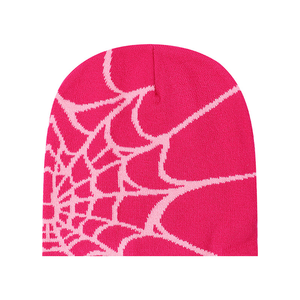 Hip hop acrylique tricot bonnets toile d'<span class=keywords><strong>araignée</strong></span> tricoté jacquard bonnet résistant au froid chaud épaissi haute qualité melon peau bonnet chapeau - Product Image 4