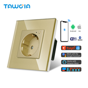 Tawoia nuevo diseño casa inteligente Tuya <span class=keywords><strong>Wifi</strong></span> estándar europeo 16A 220V enchufe inteligente - Product Image 3