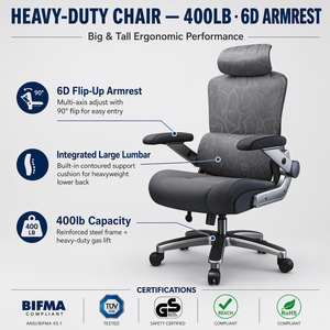 <span class=keywords><strong>Chaise</strong></span> de bureau à dossier haut avec appui-tête large intégré, certifiée EN1335, <span class=keywords><strong>pour</strong></span> projets de bureau, vente en gros, siège confortable et durable - Product Image 2