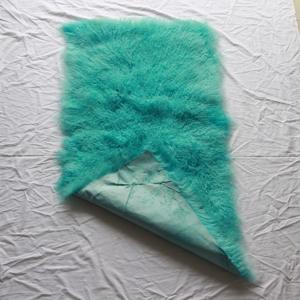 高品质全60x120cm厘米尺寸灰色西藏羊皮地毯蒙古羊毛毯卷发羊皮板家居装饰 - Product Image 3