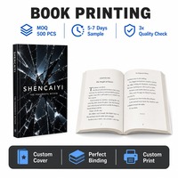 Coffret personnalisé pour série de romans, impression de livres brochés, emballage en carton, offset CMYK, auteur indépendant
