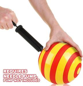 充气艺术创意条纹游乐场球为儿童后院公园和海滩户外乐趣 - Product Image 6