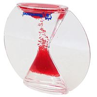 Anti-Gravité Sanlead Fabricant Nouveauté Acrylique PMMA Aqua Vers Le Haut Liquide Eau LAVA Bulle Flottant Perles Sable Sablier
