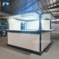 Maison Mobile Pliable Modulaire Personnalisable 10ft 20ft, Bar de Magasin, Maison Préfabriquée Tiny, Conteneurs Habitables