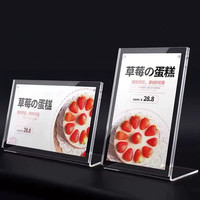 Support d'affichage de photos de table en acrylique magnétique transparent A4 A5 A6, porte-cartes de table pour bureau