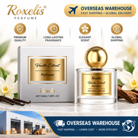 Parfum Doux Vanille Chaleureux 50ml Unisexe Longue Durée Flacon en Verre Livraison depuis l'Entrepôt Étranger
