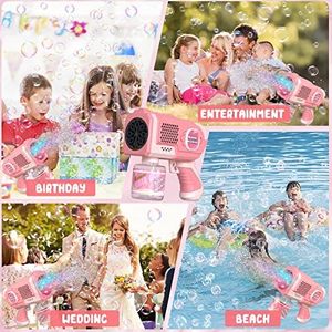 Ept bán buôn ngoài trời mini juguetes 8 lỗ LED Điện Súng Bong Bóng đồ chơi cho trẻ em - Product Image 6