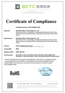 Sensor de Deslocamento por Cabo MIRAN MPS-XS para Robô Industrial - Product Image 6