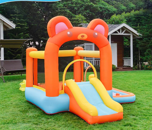 Vente directe d'usine, château gonflable à glissière sèche, matériau PVC résistant, château gonflable à glissière durable - Product Image 2