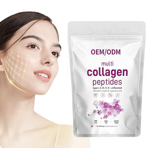 Colágeno en Polvo con Péptidos, Ácido Hialurónico y Vitamina C, Suplemento de Belleza para la Piel, Antienvejecimiento, Fórmula de Disolución Instantánea, Salud - Product Image 1