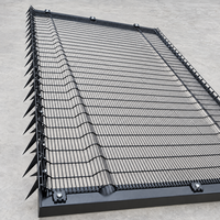 Clôture en treillis métallique anti-escalade B2B avec revêtement en PVC et longue durée de vie