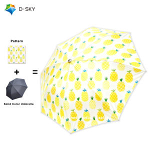 Paraguas personalizado publicitario OEM de marca de diseñador al por mayor con logotipo impreso paraguas de regalo para promoción - Product Image 1