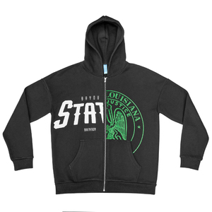 Sweat-shirt à capuche 100% coton avec impression numérique, de haute qualité, grande taille, personnalisé, zippé, sans poche - Product Image 3