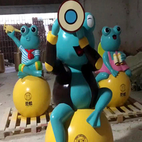 Esculturas de Prototipos Rápidos de Personajes de Dibujos Animados, Figuras Impresas en 3D de Resina de Fibra de Vidrio Personalizadas y Grandes