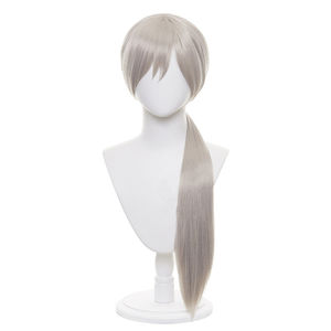 Ainizi - Pelucas de Cosplay de Cola de Caballo Gris Larga y Lisa de 80 cm del Personaje de Chainsaw Man, <span class=keywords><strong>Quanxi</strong></span>, para Niñas - Product Image 3