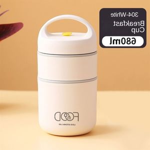 Bir paslanmaz çelik yalıtımlı sıcak tutmak termal Bento Lunchbox gıda depolama Kid in yemek kabı seti öğle yemeği çantası ile çocuk okul için - Product Image 6