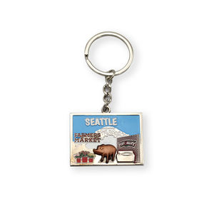 Llavero de Metal Personalizado con Monumentos de Estados Unidos, Nueva York, Chicago, Los Ángeles, San Francisco, Las Vegas, Recuerdo de Vacaciones - Product Image 3