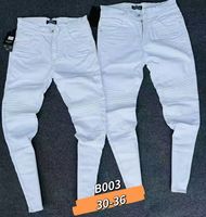 Jean extensible pour homme GZL007 à 6,85 $ – Coupe droite classique, plusieurs couleurs, décontracté et polyvalent pour le quotidien et le travail