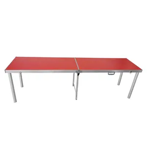 Zhejiang aluminum 8ft mdf folding foldable low picnic table camping