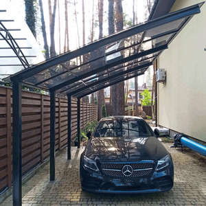 BIPV Carport : Verre photovoltaïque intégré au bâtiment, structure en aluminium, générateur d'énergie, étanche, pour projet de maison intelligente et écologique - Product Image 2