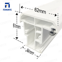 Garantie à vie Profilés en plastique UPVC 108 mm Fenêtres coulissantes 60 mm Fenêtres à battants Marque FONIRTE