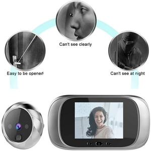Caméra de porte numérique avec vision nocturne et grand angle de 2,8 pouces pour la sécurité domestique - Product Image 4