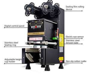 High Quality and Rapid Production Paper Cup Sealer Bubble <b>Tea</b> Sealing <b>Machine</b> Bubble <b>Tea</b> Sealing <b>Machine</b> High Quality and Rapid - Product Image 4