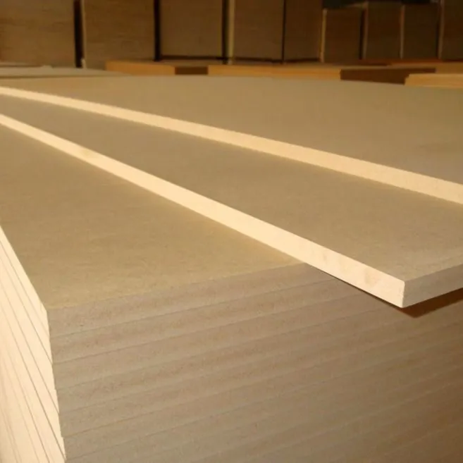 9-18MM Melamine MDF बोर्ड उच्च चमक, मैट, उभरा खत्म MDF पैनलों