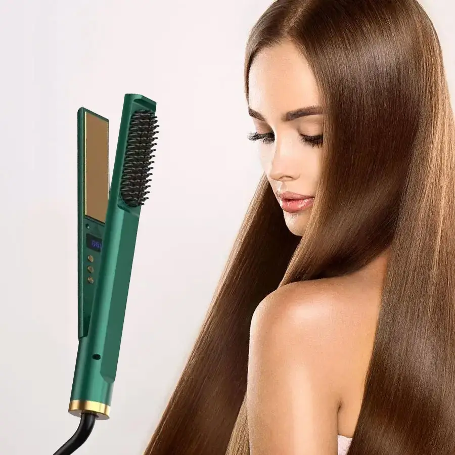أداة تجعيد الشعر تعمل بالطاقة 360 درجة أداة كهربائية احترافية لتقويم الشعر