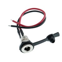 Connecteur femelle DC099 avec câble pour soudure, adaptateur de prise d'alimentation DC fileté avec ligne de soudure 5521 5525