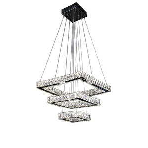 Modern Led Pendant <b>Light</b> Simple Living Room Lighting square Crystal Luxury <b>Chandelier</b> - Product Image 6