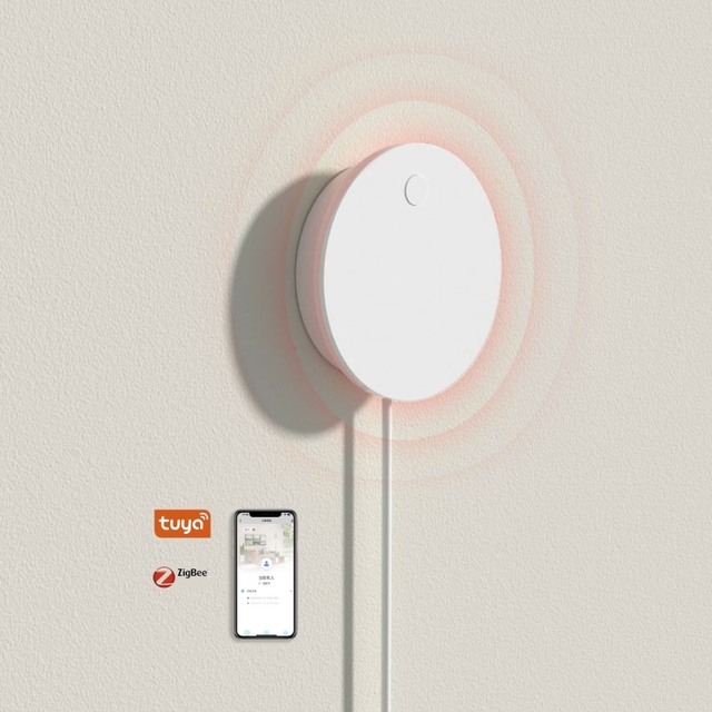 24G Radar Sensors Tuya App Control Zigbee Human Presence Smart Detection Sensor for Smart Home Automation with Light Control