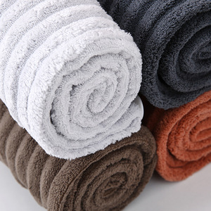 Hair Drying <b>Towel</b> Cap 25x65cm Coral Fleece Quick Dry Solid Color Home Use - Product Image 2