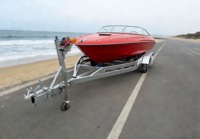 Fabricants chinois directs de remorques pour bateaux, remorques robustes pour bateaux gonflables, petites remorques pour bateaux galvanisées