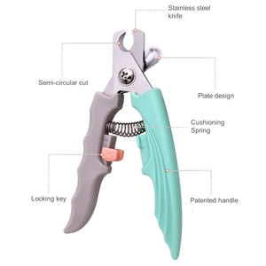 Commercio all'ingrosso della fabbrica prodotti professionali <span class=keywords><strong>per</strong></span> la cura degli animali domestici portatile in acciaio inox Pet forbici <span class=keywords><strong>per</strong></span> unghie cane e gatto tagliaunghie & Clipper - Product Image 2