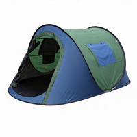 Tente de camping automatique instantanée OEM 3 secondes, installation rapide, imperméable, portable, pour le camping en famille