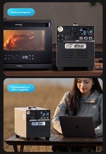 Station d'alimentation portable 220v 2000w 3200Wh LiFePO4 Alimentation électrique avec générateur solaire MOTT pour la production d'énergie automobile - Product Image 4