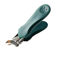 Coupe-ongles anti-éclaboussures en acier inoxydable à pointe inclinée et grande ouverture pour les ongles des bébés - Manucures sans effort pour la maison