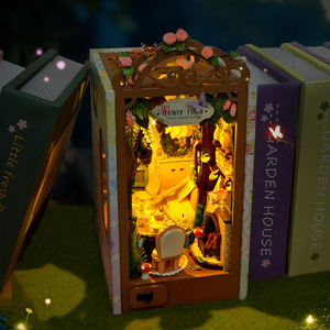 Mini cabane en bois à assembler, modèle de construction de jouet DIY, décoration créative, cadeau d'anniversaire fait main pour filles - Product Image 4