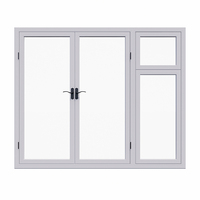Ventanas Abatibles de PVC y UPVC, Resistentes al Viento y Ahorradoras de Energía, Doble Acristalamiento o Acristalamiento Simple, Hechas a Medida