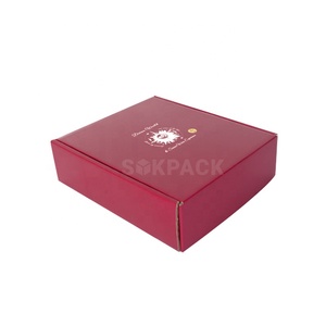 Подарочная коробка для 3 бутылок красного вина из гофрированного картона, складная, для доставки и упаковки - Product Image 2