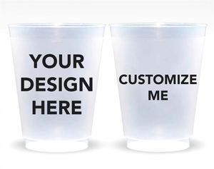 Vasos de Plástico con Iniciales, Tema ROMANCE, para Recuerdos de Boda, Regalos para Despedidas de Soltera y Regalos de Inauguración de Casa - Product Image 3
