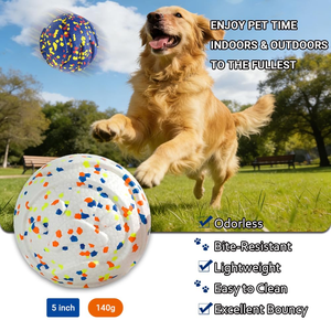 Vente en gros usine : Jouet pour chats et chiens en EVA durable, style classique, durable, avec balle creuse pour le nettoyage agressif des dents - Product Image 2