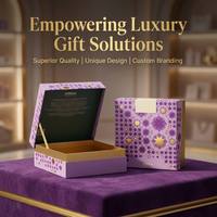 Boîte cadeau rigide en carton personnalisée de luxe, or violet, avec feuille d'or, unique, carrée, décorative, pour les soins du corps