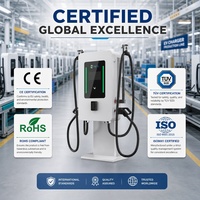 Chargeur mural DC pour véhicules électriques 40kW 60kW 80kW à double prise, double CCS2, OCPP, RFID, EVSE commercial